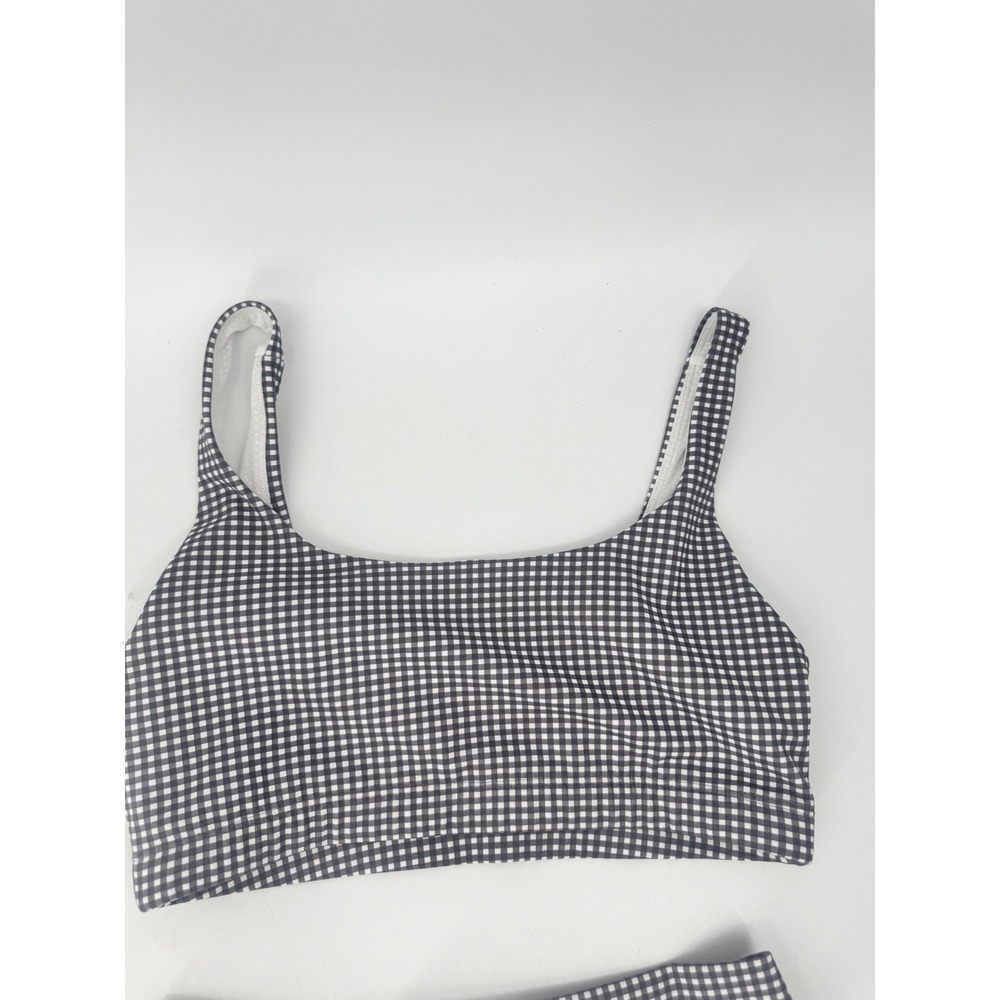 Vuori Volley Skirt & Daily Bra Set Womens XS/M Gingham Black White Activewear - Picture 2 of 10